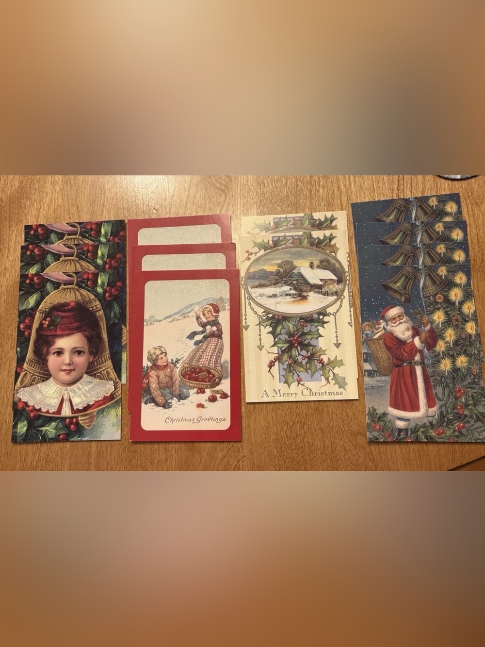 Collection of 12 Vintage Christmas Postcards